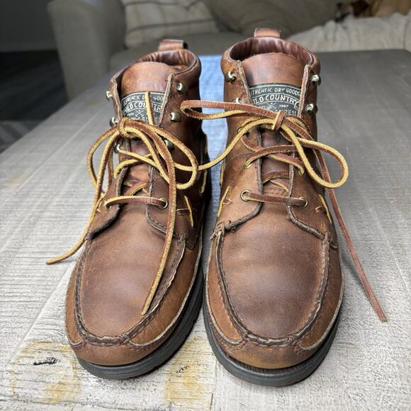 Vintage Ralph Lauren Polo Country Ankle Boots Leather Lace Up Size 10D main image 9